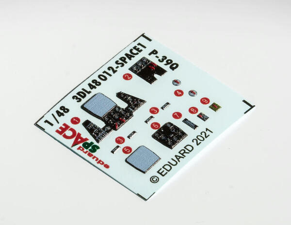 SPACE 3D Detailset Bell P39Q Airacobra (Eduard) 3DL48012