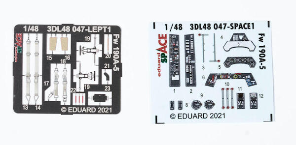 SPACE 3D Detailset Focke Wulf FW190A-5 (Eduard)  3DL48047