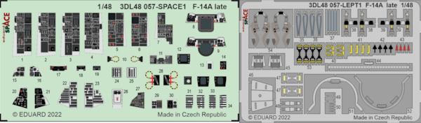 SPACE 3D Detailset F14A-Late Tomcat (Tamiya)  3DL48057