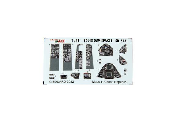 SPACE 3D Detailset SR71A Blackbird (Revell) 3DL48059