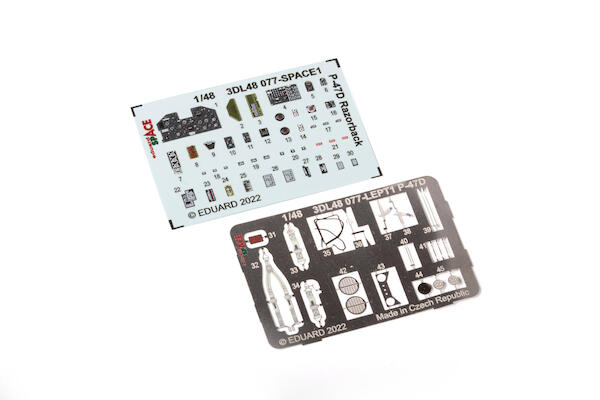 SPACE 3D Detailset P47D Thunderbolt Razorback (Tamiya)  3DL48077