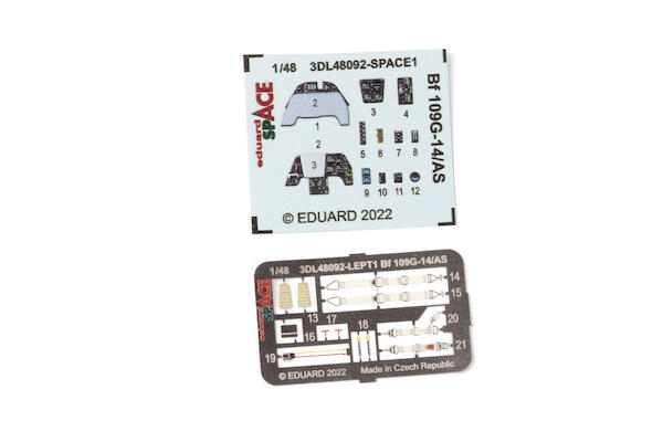 SPACE 3D Detailset Messerschmitt BF109G-14/AS (Eduard) 3DL48092