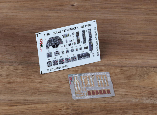 SPACE 3D Detailset Messerschmitt BF110C (Eduard) 3DL48117