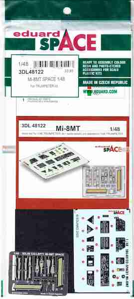 SPACE 3D Detailset Mil Mi8MT Hip Instrument Panel and seatbelts (Trumpeter)  3DL48122