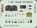 SPACE 3D Detailset Republic P47D-25 Thunderbolt Instrument panel and Seatbelts (Mini Art) 3DL48154