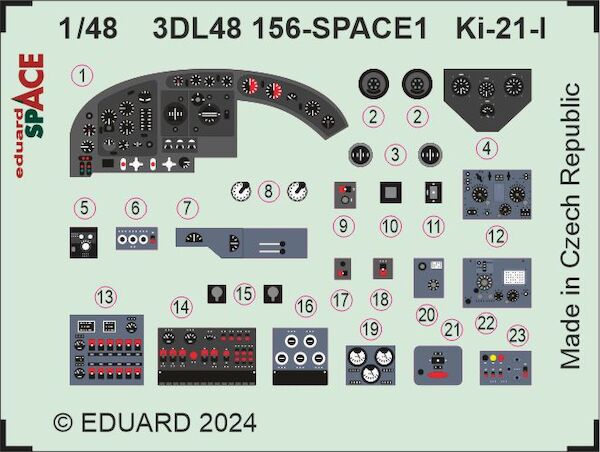 SPACE 3D Detailset Ki21 "Sally" (ICM) 3DL48156
