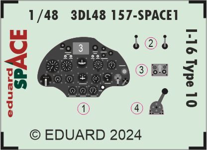 SPACE 3D Detailset I16 type 10 (Eduard) 3DL48157
