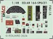 SPACE 3D Detailset Vought F4U-1A Corsair Instrument panel and Seatbelts (Magic Factory) 3DL48164