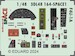 SPACE 3D Detailset Vought F4U-1A Corsair Instrument panel and Seatbelts  (Magic Factory)  3DL48164