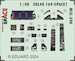 SPACE 3D Detailset Mikoyan MiG29K Fulcrum Instrument panel and Seatbelts (Hobby Boss) 3DL48169
