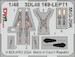 SPACE 3D Detailset Mikoyan MiG29K Fulcrum Instrument panel and Seatbelts (Hobby Boss) 3DL48169