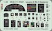SPACE 3D Detailset Avro Lancaster B. MkIII Dambuster Instrument panel and Seatbelts (Hong Kong Models) 3DL48171