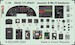 SPACE 3D Detailset Avro Lancaster B. MkIII Dambuster Instrument panel and Seatbelts  (Hong Kong Models) 3DL48171