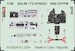 SPACE 3D Detailset Mikoyan MiG21PFM Fishbed -Grey- Instrument panel and Seatbelts  (Hong Kong Models) 3DL48172