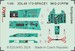 SPACE 3D Detailset Mikoyan MiG21PFM Fishbed -Turquoise- Instrument panel and Seatbelts (Hong Kong Models) 3DL48173
