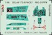 SPACE 3D Detailset Mikoyan MiG21PFM Fishbed -Turquoise- Instrument panel and Seatbelts  (Hong Kong Models) 3DL48173