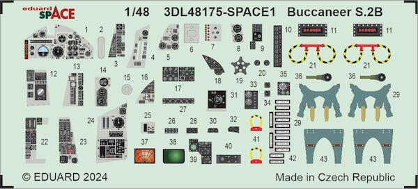 SPACE 3D Detailset Blackburn Buccaneer S.2B (Airfix) 3DL48175