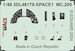 SPACE 3D Detailset Macchi MC.200 Saetta Instrument panel and Seatbelts (Italeri) 3DL48179