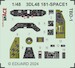 SPACE 3D Detailset TBD-1 Devastator Instrument panel and Seatbelts (Hobby Boss) 3DL48181