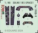 SPACE 3D Detailset Focke Wulf FW190D-9 Instrument panel and Seatbelts (Eduard 1048) 3DL48185