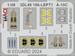 SPACE 3D Detailset Fairchild A10C Thunderbolt Instrument panel and Seatbelts  (Great Wall Hobby)  3DL48186