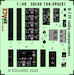 SPACE 3D Detailset Boeing B17F Flying Fortress Radio Compartiment Instrument panels and Seatbelts (Hong Kong Model, Eduard) 3DL48188