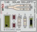 SPACE 3D Detailset Boeing B17F Flying Fortress  Radio Compartiment Instrument panels and Seatbelts  (Hong Kong Model, Eduard)  3DL48188