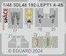 SPACE 3D Detailset Douglas A4B Skyhawk Instrument panel and Seatbelts  (Hobby 2000/ Hasegawa)  3DL48192