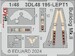 SPACE 3D Detailset Bristol Bulldog MKII Instrument panel and Seatbelts (Airfix) 3DL48195