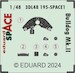 SPACE 3D Detailset Bristol Bulldog MKII Instrument panel and Seatbelts (Airfix) 3DL48195