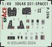SPACE 3D Detailset P39N Airacobra Instrument panels and Seatbelts  (Arma Hobby) 3DL48201