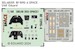 SPACE 3D Detailset Messerschmitt Bf109G-4 Instrument panel and Seatbelts  (Eduard) 3DL48205