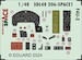 SPACE 3D Detailset Vought F4U-2 Corsair Instrument panel and Seatbelts  (Hobby Boss) 3DL48206