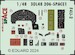 SPACE 3D Detailset Vought F4U-2 Corsair Instrument panel and Seatbelts  (Hobby Boss) 3DL48206