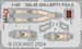 SPACE 3D Detailset Vought F4U-2 Corsair Instrument panel and Seatbelts  (Hobby Boss)  3DL48206