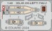SPACE 3D Detailset Vought F4U-2 Corsair Instrument panel and Seatbelts  (Hobby Boss)  3DL48206