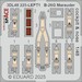 SPACE 3D Detailset B26G Marauder Cockpit and nose Instrument panel and Seatbelts  (ICM)  3DL48225