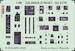 SPACE 3D Detailset Dornier Do217K Instrument Panels and Seatbelts  (ICM) 3DL48240