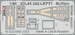 SPACE 3D Detailset Brewster F2A Buffalo -British Version-  Instrument Panels and Seatbelts  (Tamiya) 3DL48242