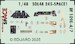 SPACE 3D Detailset Messerschmitt BF109E-4/7 Instrument Panels and Seatbelts  (Tamiya) 3DL48245
