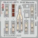 SPACE 3D Detailset Martin B26F Marauder Cockpit and nose Instrument Panels and Seatbelts (ICM) 3DL48247