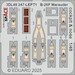 SPACE 3D Detailset Martin B26F Marauder Cockpit and nose Instrument Panels and Seatbelts  (ICM)  3DL48247