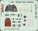 SPACE 3D Detailset Spitfire MKIX Instrument panel and Seatbelts (Airfix) 3DL48265