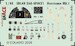 SPACE 3D Detailset Hawker Hurricane Mk1 seatbelts and instrument panels (Arma Hobby) 3DL48268