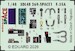 SPACE 3D  Detailset F35A Lightning II  seatbelts and instrument panels (Italeri) 3DL48269
