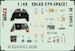 SPACE 3D Detailset Messerschmitt Bf109F-2 Instrument panels and Seatbelts (Eduard) 3DL48279