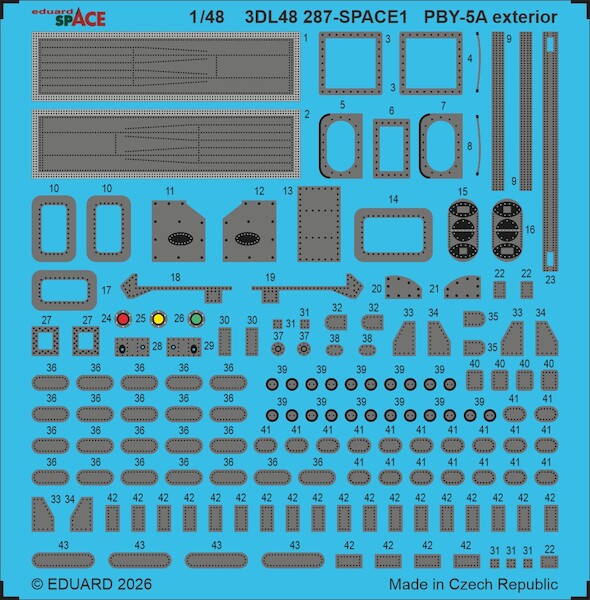 SPACE 3D  Detailset PBY5a Catalina Exterior (Eduard/Revell)  3DL48287