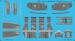 SPACE 3D Detailset PBY-5A Catalina Undercarriage and wheelbay (Revell, Eduard) 3DL48296