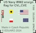 SPACE 3D Detailset US WW2 Ensign Flag for CVL, CVE CL and DD 3DL53014