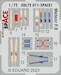 SPACE 3D Detailset Meteor MK F8 Instrument panels and seatbelts (Airfix)  3DL72011